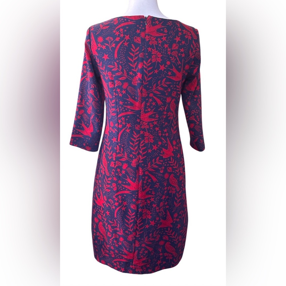 Boden Winifred Mystic wool land jacquard jersey knit dress - Picture 4 of 13